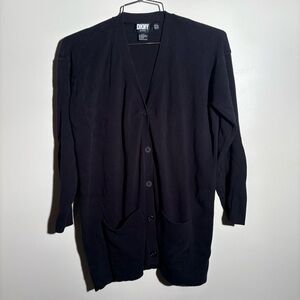 Vintage DKNY Petite Cotton Blend Cardigan